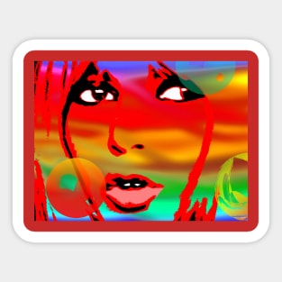 Bardot Painted Sticker